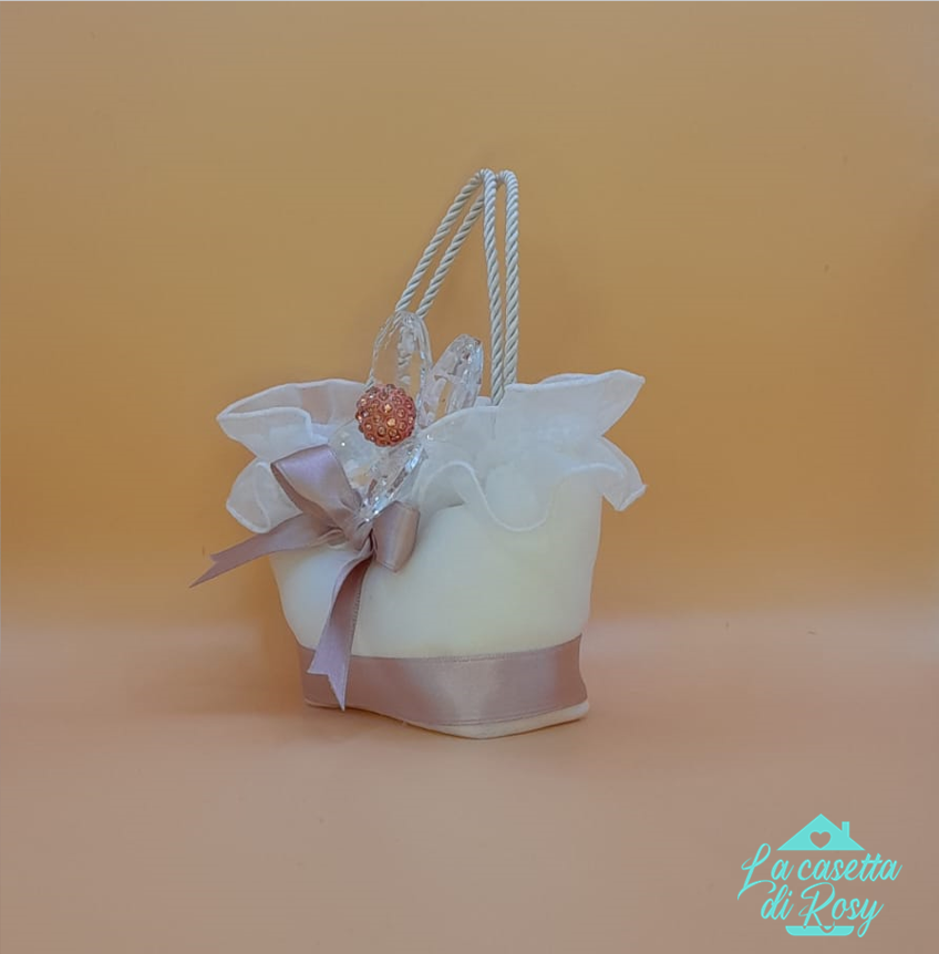 borsetta bomboniera con farfalla in cristallo Swarovsky 2