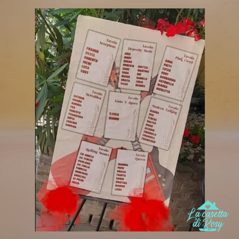 tableau de marriage chitarre