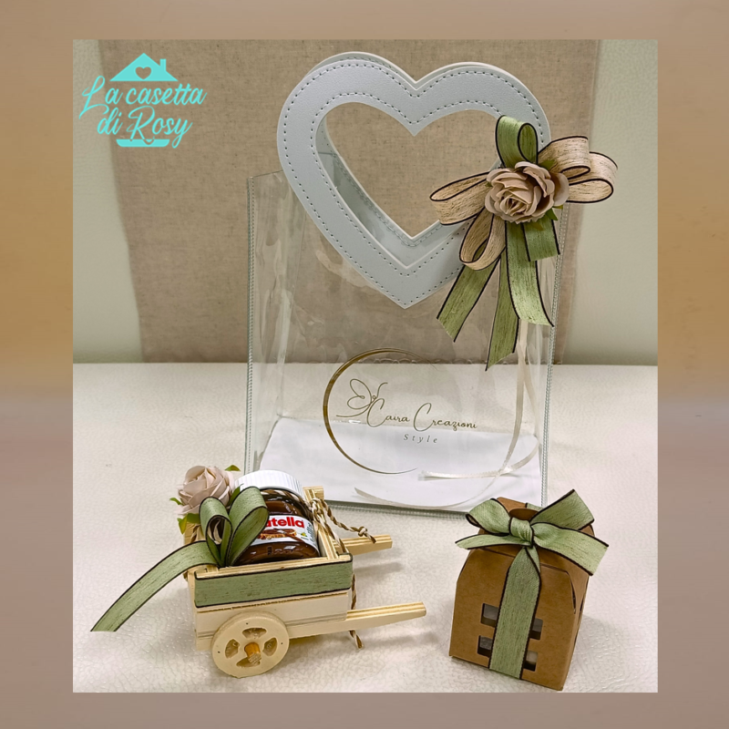 BORSETTA C/CARRETTO PICCOLO+NUTELLA E MINI DEGUSTAZIONE