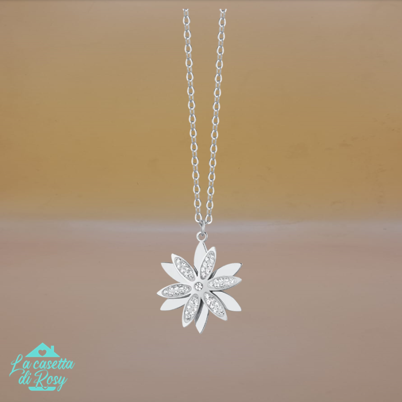 collana fiore girevole
